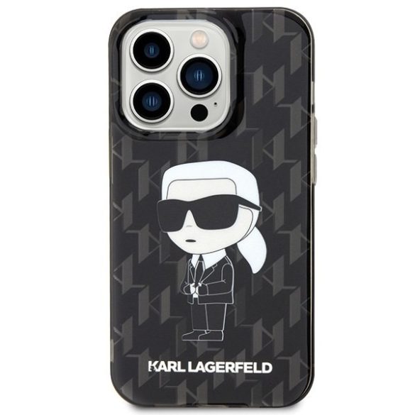 Karl Lagerfeld KLHCP15XHNKMKLK iPhone 15 Pro Max 6.7" átlátszó keménytok Monogram ikonikus iPhone 15 Pro Max 6.7" átlátszó keménytok