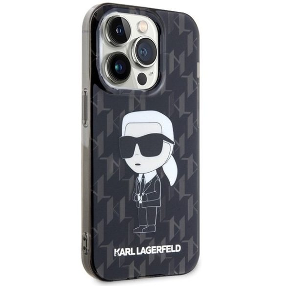 Karl Lagerfeld KLHCP15XHNKMKLK iPhone 15 Pro Max 6.7" átlátszó keménytok Monogram ikonikus iPhone 15 Pro Max 6.7" átlátszó keménytok