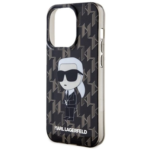 Karl Lagerfeld KLHCP15XHNKMKLK iPhone 15 Pro Max 6.7" átlátszó keménytok Monogram ikonikus iPhone 15 Pro Max 6.7" átlátszó keménytok