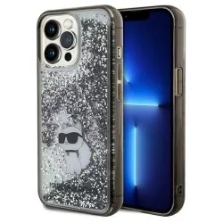   Karl Lagerfeld KLHCP13XLKCNSK iPhone 13 Pro Max 6.7" átlátszó keménytok folyékony csillogó Choupette