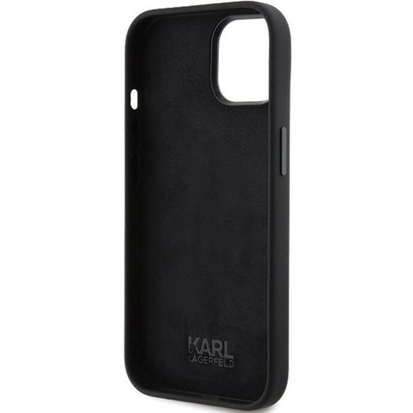 Karl Lagerfeld KLHCP15MSDHKKCNK iPhone 15 Plus / 14 Plus 6.7" fekete szilikon Karl&Choupette fej tok