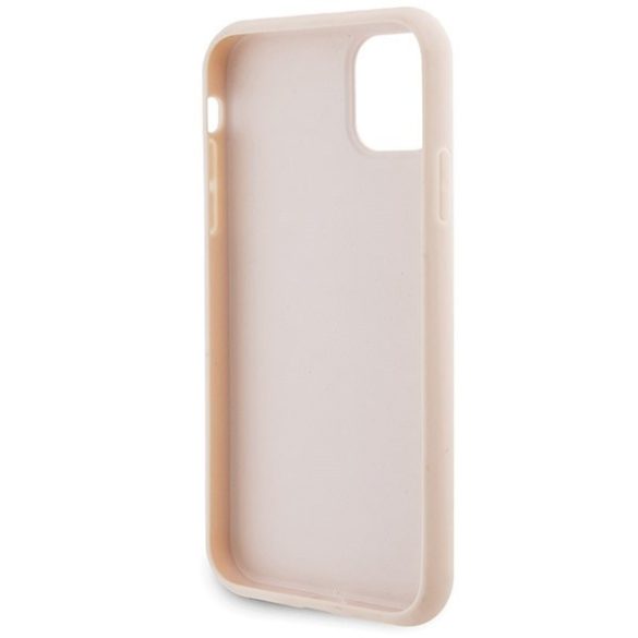 Karl Lagerfeld KLHCN61PQKPPMP iPhone 11 / Xr 6.1" rózsaszín keménytok steppelt K minta