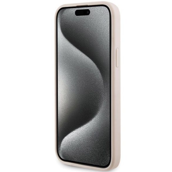 Karl Lagerfeld KLHCP15MPQKPMP iPhone 15 Plus / 14 Plus 6.7" rózsaszín keménytok steppelt K minta