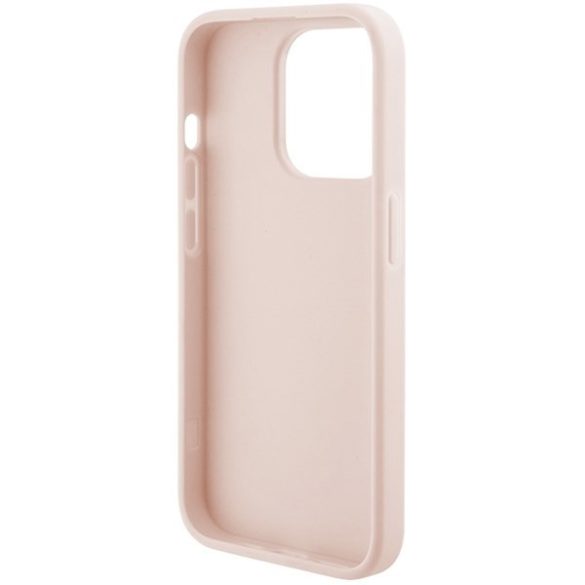 Karl Lagerfeld KLHCP15XPQQKPPMP iPhone 15 Pro Max 6.7" rózsaszín keménytok steppelt K mintával