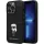 Karl Lagerfeld KLHCP14XSMHKNPK iPhone 14 Pro Max 6.7" fekete szilikon ikonikus fém kitűző tok