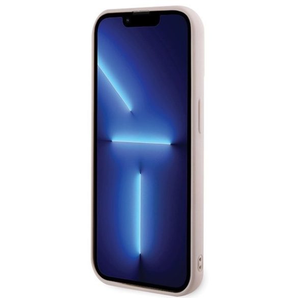 Karl Lagerfeld KLHCP15L3DMBKCP iPhone 15 Pro 6.1" rózsaszín keménytok 3D gumi csillogó logóval