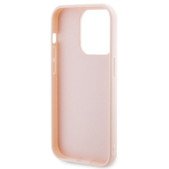 Karl Lagerfeld KLHCP15L3DMBKCP iPhone 15 Pro 6.1" rózsaszín keménytok 3D gumi csillogó logóval