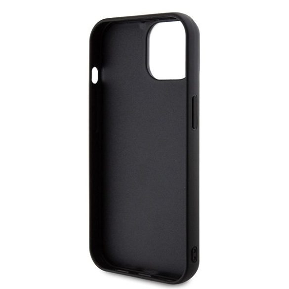 Karl Lagerfeld KLHCP15S3DMBKCK iPhone 15 / 14 / 13 6.1" fekete keménytok 3D gumi csillogó logóval