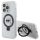 Karl Lagerfeld KLHMP15LHMRSKHHH iPhone 15 Pro 6.1" fehér keménytok gyűrűs állvány Karl Head MagSafe