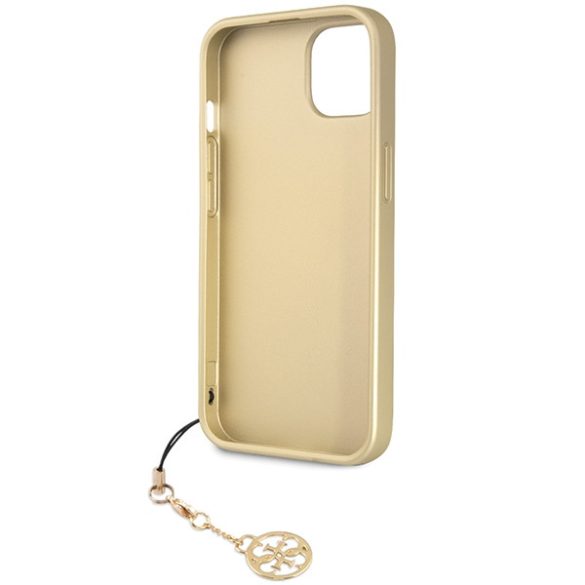 Guess GUHCP14SGF4GGR iPhone 14 / 15 / 13 6.1" szürke keménytok 4G Charms kollekció