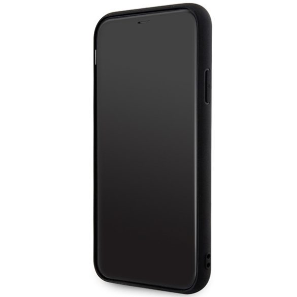 Karl Lagerfeld KLHCN613DRKNK iPhone 11 / Xr 6.1" fekete keménytok  gumi Karl Head 3D