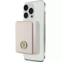  Guess Powerbank indukciós 5W GUPBM3AL4DMD 3000mAh arany MagSafe 4G Strassed fém logó