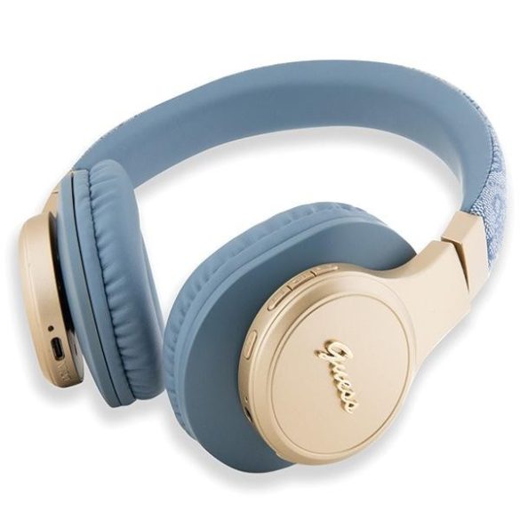 Guess Bluetooth fejhallgató GUBH604GEMB kék 4G Script