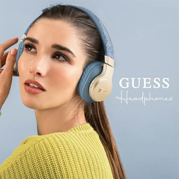 Guess Bluetooth fejhallgató GUBH604GEMB kék 4G Script