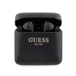   Guess fülhallgató Bluetooth GUTWSSU20ALEGK TWS + dokkoló állomás fekete Nyomtatott logó