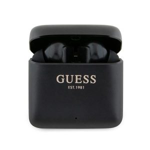 Guess fülhallgató Bluetooth GUTWSSU20ALEGK TWS + dokkoló állomás fekete Nyomtatott logó