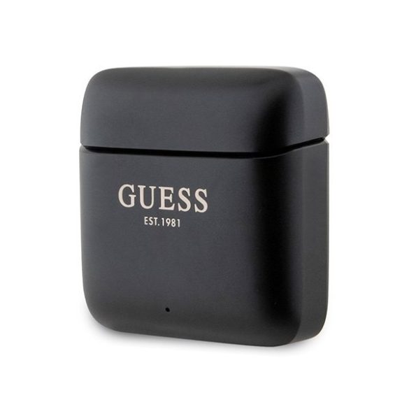 Guess fülhallgató Bluetooth GUTWSSU20ALEGK TWS + dokkoló állomás fekete Nyomtatott logó