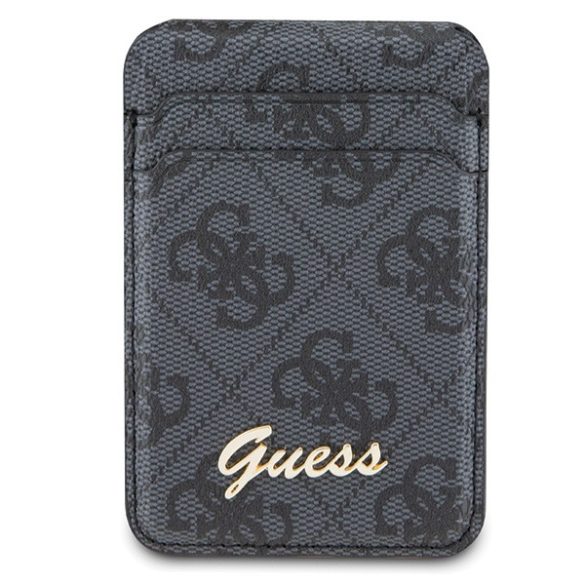 Guess pénztárcával kártya foglalatos állvány GUWMSHG4SHK fekete MagSafe 4G Classic Logo tok