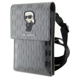   Karl Lagerfeld táska KLWBSAKHPKG ezüst Saffiano Monogram ikonikus saffiano/ezüst