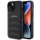 AMG AMHCP15MGSEBK iPhone 15 Plus 6.7" fekete keménytok bőr dombornyomott vonalakkal