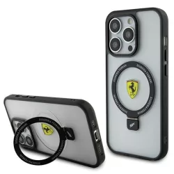   Ferrari FEHMP15LUSCAH iPhone 15 Pro 6.1" átlátszó keménytok gyűrűs állvány 2023 Collection MagSafe
