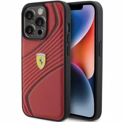   Ferrari FEHCP15LPTWR iPhone 15 Pro 6.1" piros keménytok Twist fém logóval