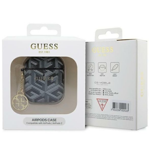 Guess GUA2PGCE4CK AirPods 1/2 tok fekete GCube Charm