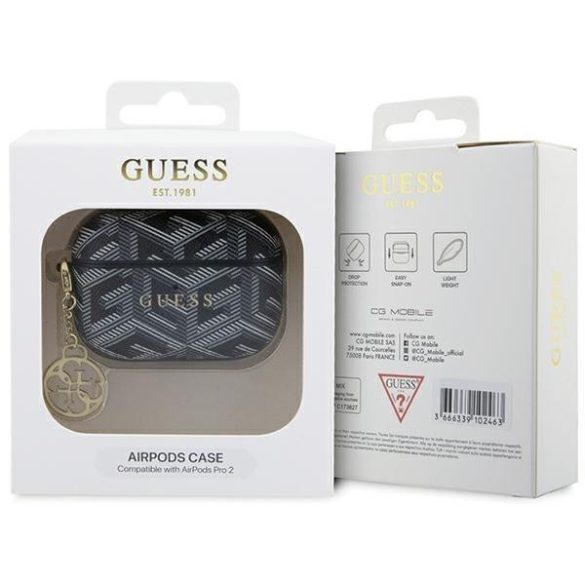 Guess GUAP2PGCE4CK AirPods Pro 2 (2022/2023) tok fekete GCube Charm