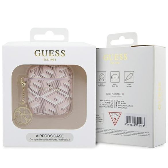 Guess GUA2PGCE4CP AirPods 1/2 tok rózsaszín GCube charm