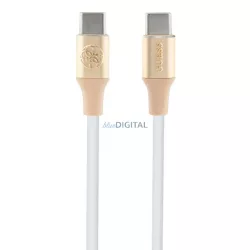   Guess GUCCLALRGDD Ebossed Logo Type-C - Type-C USB kábel 3A 1.5m - arany