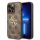 Guess GUHCP15X4GMGBR iPhone 15 Pro Max 6.7" barna keménytok 4G nagy fém logóval