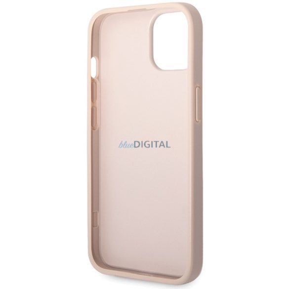 Guess GUHCP15S4GMGPI iPhone 15 / 14 / 13 6.1" rózsaszín keménytok 4G nagy fém logó