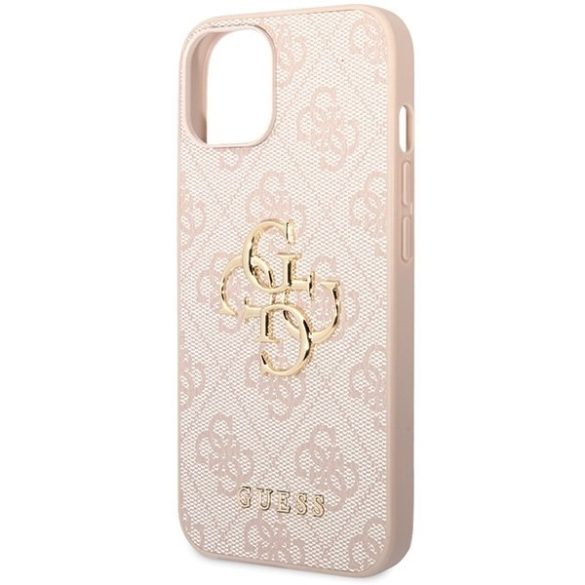 Guess GUHCP15M4GMGPI iPhone 15 Plus / 14 Plus 6,7" rózsaszín keménytok Big Metal Logo