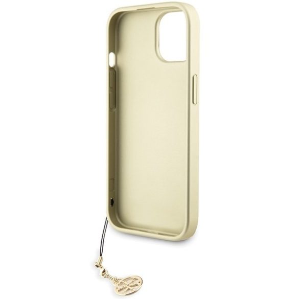 Guess GUHCP15SGF4GGR iPhone 15 / 14 / 13 6.1" szürke keménytok 4G Charms kollekció