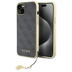   Guess GUHCP15MGF4GGR iPhone 15 Plus 6.7" szürke keménytok Charms kollekció