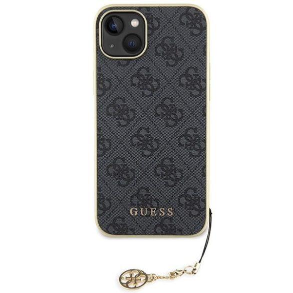 Guess GUHCP15MGF4GGR iPhone 15 Plus / 14 Plus 6.7" szürke keménytok Charms kollekció