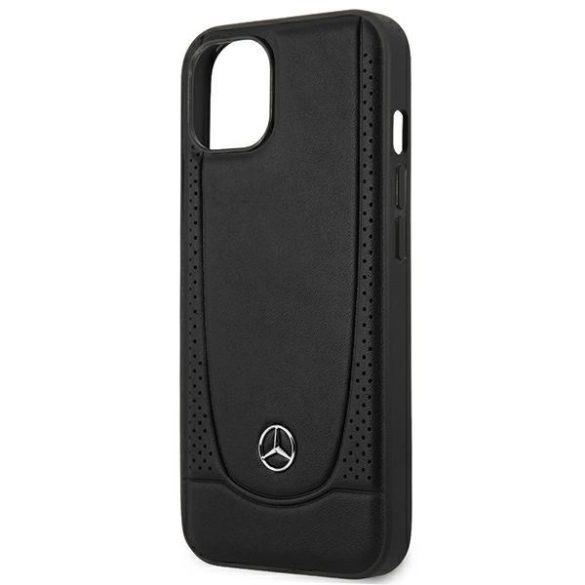 Mercedes MEHCP15SARMBK iPhone 15 / 14 / 13 6.1" fekete keménytok Silicone Line
