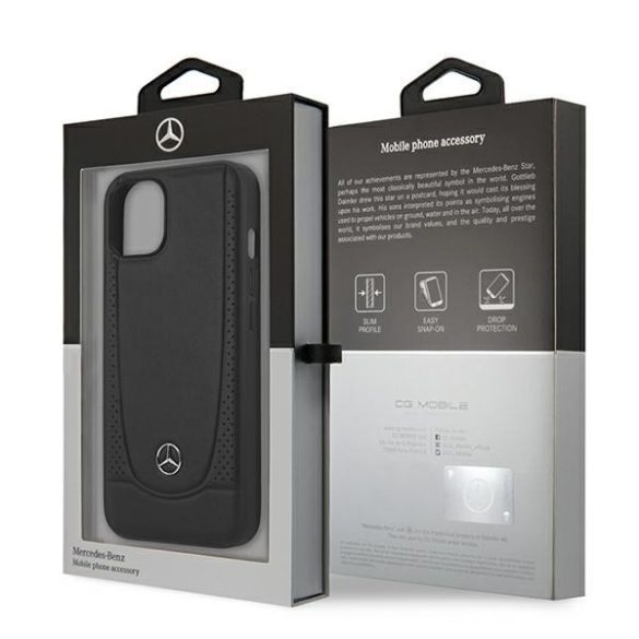 Mercedes MEHCP15MARMBK iPhone 15 Plus / 14 Plus 6.7" fekete keménytok Silicone Line