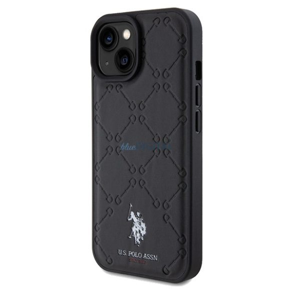 US Polo USHCP15SPYOK iPhone 15 / 14 / 13 6.1" fekete Yoke Pattern (minta) tok