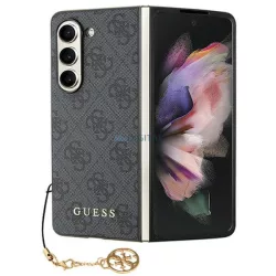  Guess GUHCZFD5GF4GGR F946 Z Fold5 szürke keménytok 4G Charms kollekció
