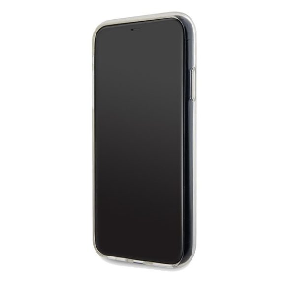 Guess GUHCN61HDECMI iPhone 11 / Xr 6.1" többszínű keménytok IML Facettált tükör diszkó irizáló tükör