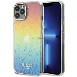   Guess GUHCP12MHDECMI iPhone 12/12 Pro 6.1" sokszínű keménytok IML Facettált tükör diszkó irizáló
