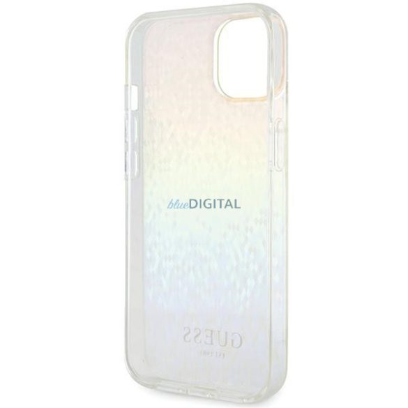 Guess GUHCP12MHDECMI iPhone 12/12 Pro 6.1" sokszínű keménytok IML Facettált tükör diszkó irizáló