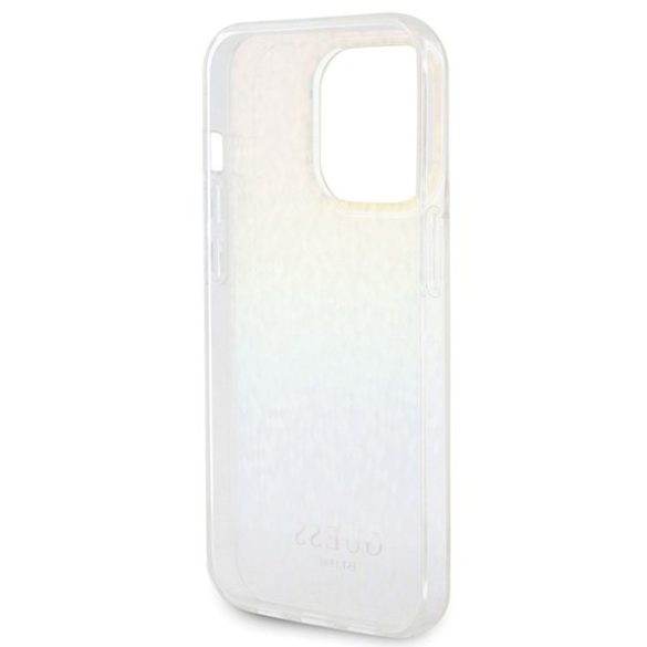 Guess GUHCP14LHDECMI iPhone 14 Pro 6.1" sokszínű keménytok IML Faceted Mirror Disco Iridescent tükör