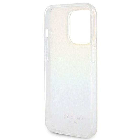 Guess GUHCP15LHDECMI iPhone 15 Pro 6.1" sokszínű keménytok IML Faceted Mirror Disco Iridescent tükör