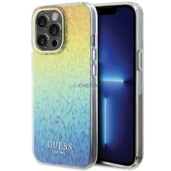   Guess GUHCP15XHDECMI iPhone 15 Pro Max 6.7" sokszínű keménytok IML Facettált tükör diszkó irizáló tükör