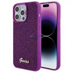   Guess GUHCP15XPMSDGSF iPhone 15 Pro Max 6.7" fukszia keménytok Disco Metal Script iPhone 15 Pro Max 6.7" fukszia keménytok