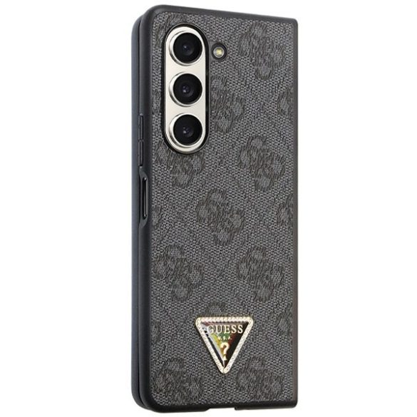 Guess GUHCZFD5P4TDPK F946 Z Fold5 fekete keménytok bőr 4G Diamond Triangle