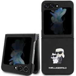   Karl Lagerfeld KLHCZF5SAKCNPK Sam Z Flip5 F731 keménytok fekete Saffiano Karl&Choupette Pin