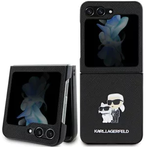 Karl Lagerfeld KLHCZF5SAKCNPK Sam Z Flip5 F731 keménytok fekete Saffiano Karl&Choupette Pin